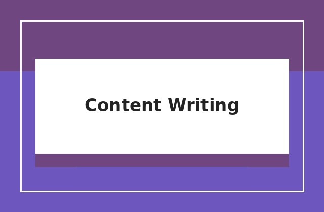 Content Writing